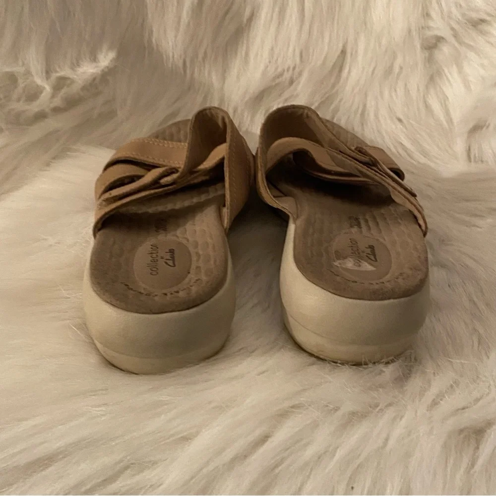Clarks Collection Sandals Shoes‎ Women’s Size 10M Slip On Open Toe